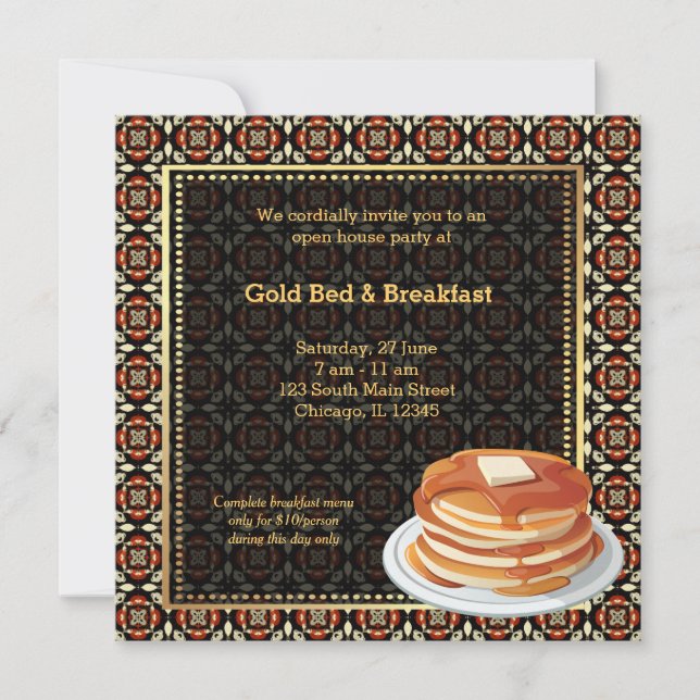 Grand Opening Bed & Breakfast Invitation (Front)