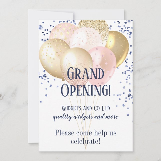 Grand Opening Business Launch Invitation (Front)