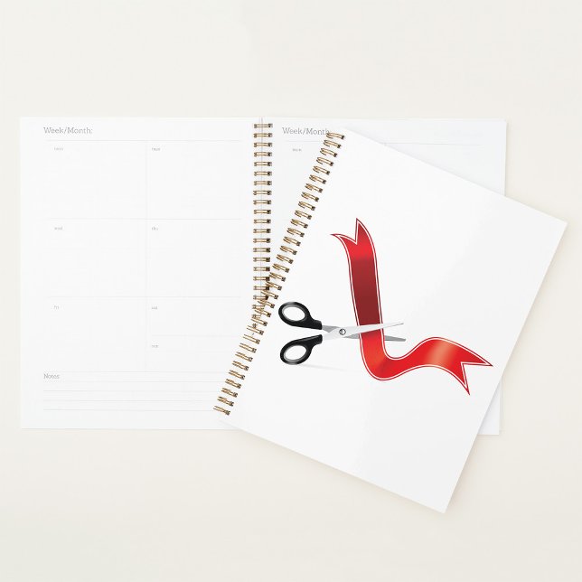 Grand Opening Celebration Scissors Cutting Ribbon  Planner (Creator Uploaded)
