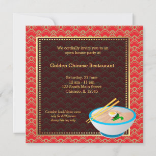 Grand Opening Chinese Restaurant Invitation