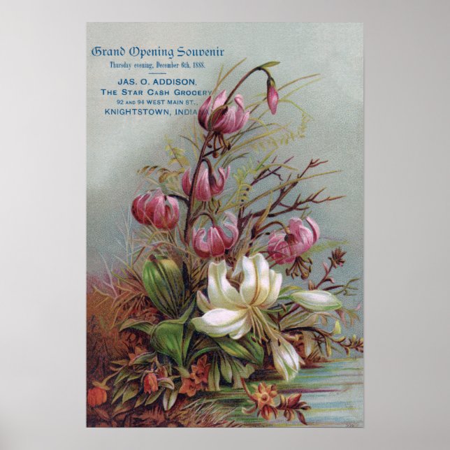 Grand Opening Flowers Knightstown, Indiana Poster (Front)