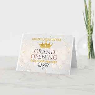 Grand Opening Hustle Mama Style Card