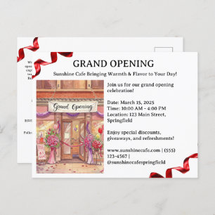 Grand Opening Invitation   Postcard