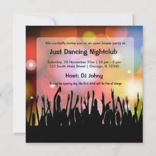 Grand Opening Nightclub Invitation