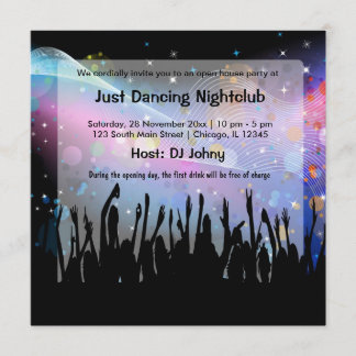 Grand Opening NightClub Invitation