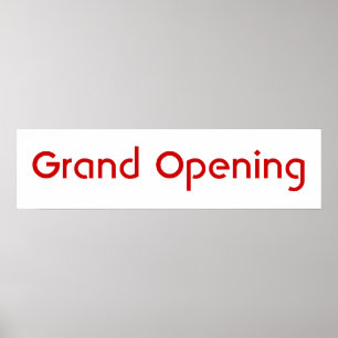 Grand Opening Poster