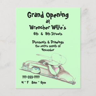 Grand Opening Quality glossy Flyers