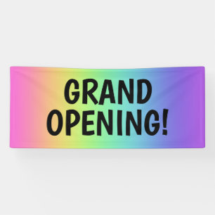 GRAND OPENING! Rainbow Banner