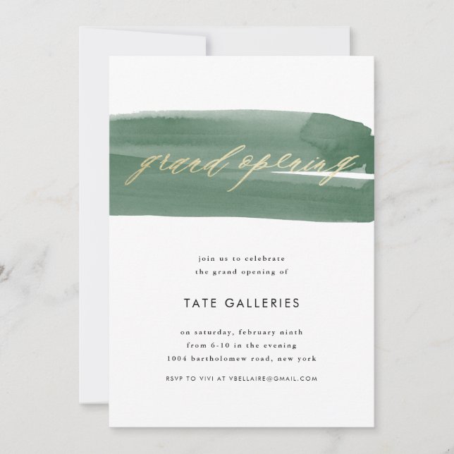 Grand Opening Ribbon Invitation (Front)