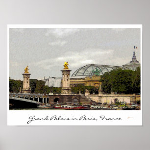 Grand Palais in Paris, France - fine art poster
