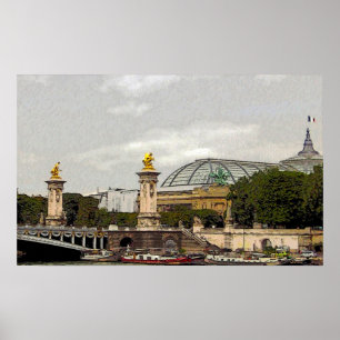 Grand Palais in Paris, France - fine art poster