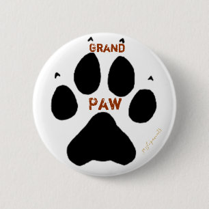 Grand Paw 6 Cm Round Badge