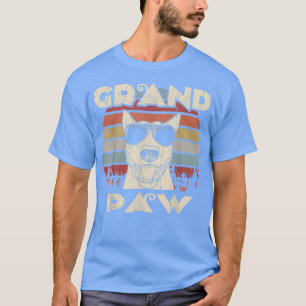 Grand Paw Bull Terrier dog lovers vintage retro T-Shirt