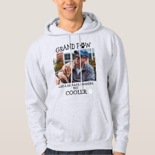 Grand Paw Regular Grandpa But Cooler Custom Photo Hoodie