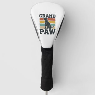 Grand Paw Vintage Dog Grandpa Shirt Design_1 Golf Head Cover