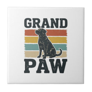 Grand Paw Vintage Dog Grandpa Shirt Design_1 Tile