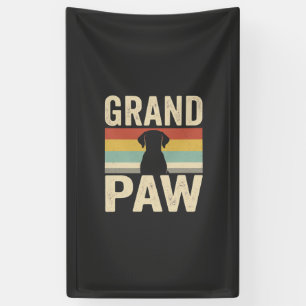 Grand Paw Vintage Dog Retro Banner