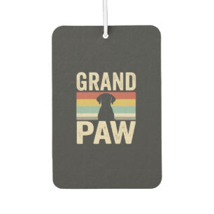Grand Paw Vintage Dog Retro Car Air Freshener