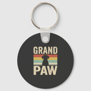 Grand Paw Vintage Dog Retro Key Ring