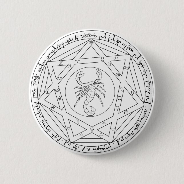 Grand Pentacle 6 Cm Round Badge (Front)