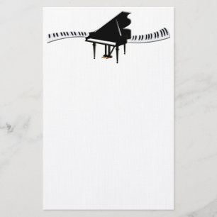 Grand Piano and Keyboard Stationery