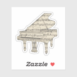 Grand Piano and Music Notes