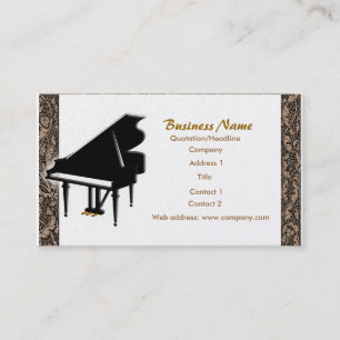 Grand Piano Business Card
