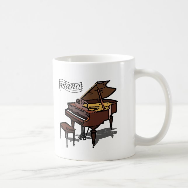 Grand Piano Coffee Mug (Right)