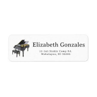 Grand Piano Elegant Watercolor Illustration