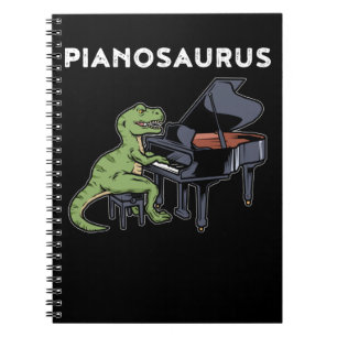 Grand Piano Gift Kids Pianist Dinosaur Music Piano Notebook