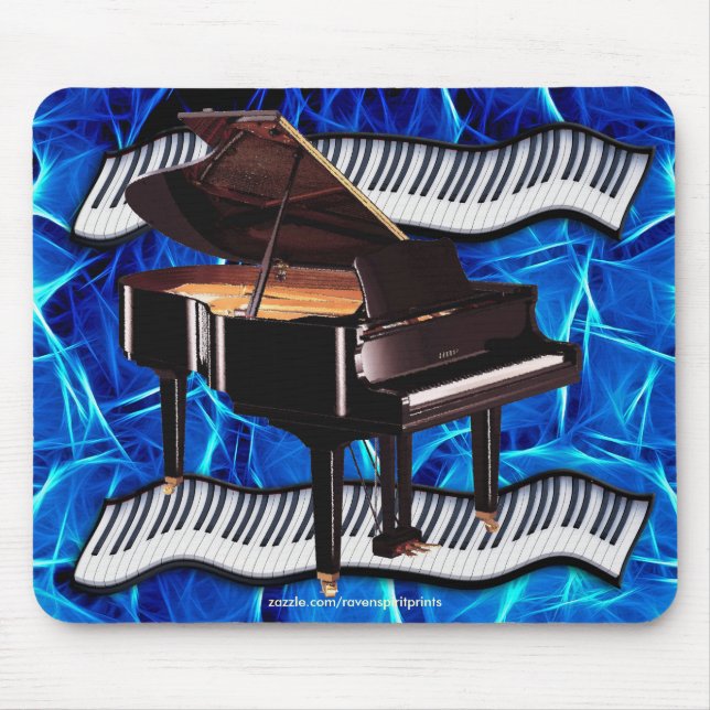 GRAND PIANO KEYS MUSIC LOVER Mousepad (Front)