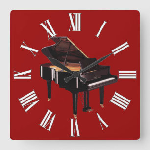 Grand Piano Music Lover's Wall Clock