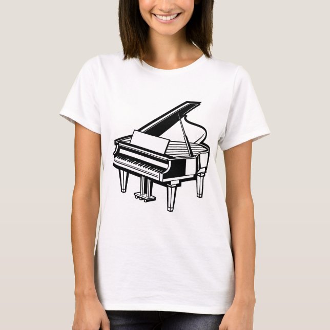 Grand piano, musical instruments T-Shirt (Front)