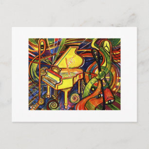 Grand Piano Postcard