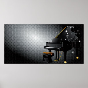 Grand Piano Poster