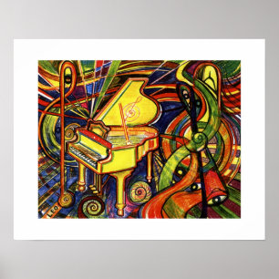 Grand Piano Poster