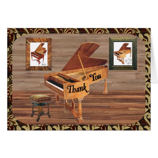 Grand Piano Thank You Card