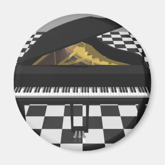 Grand Piano & Tile Floor: 3D Model: Magnet