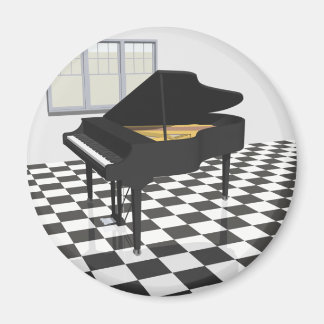 Grand Piano & Tile Floor: 3D Model: Magnet