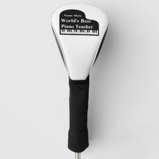 Grand Piano World's Best Piano Teacher  Golf Head Cover