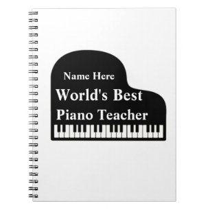 Grand Piano World's Best Piano Teacher Notebook