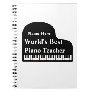 Grand Piano World's Best Piano Teacher Notebook