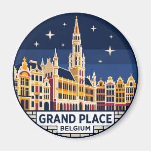 Grand Place Belgium Magnet