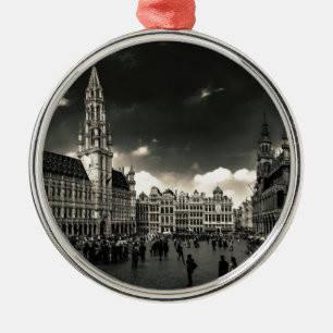 Grand-Place, Brussels, Belgium Metal Tree Decoration
