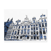Grand-Place, Brussels, Belgium - Postcard