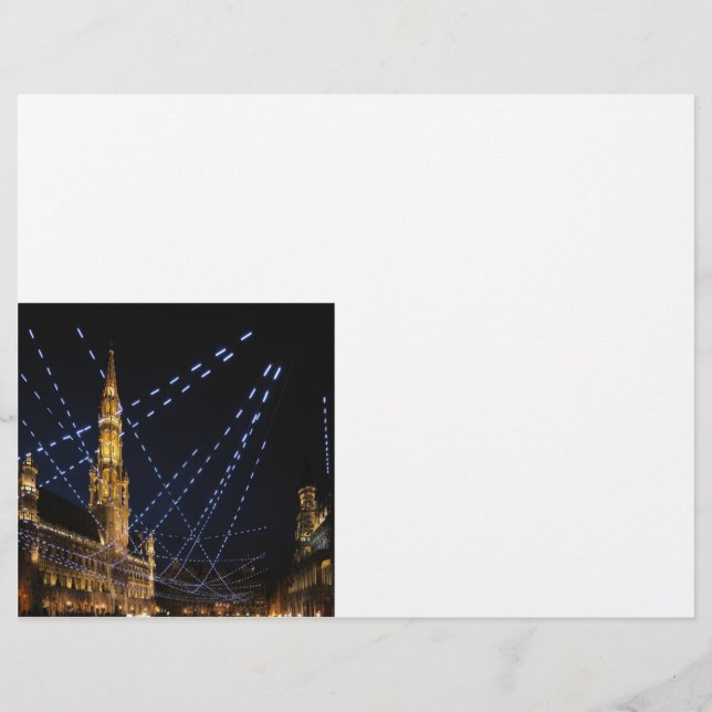 Grand place in Brussels, add your text Flyer (Front)