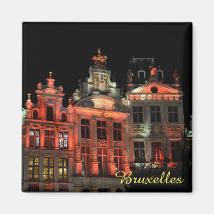Grand Place in Brussels, Belgium Magnet