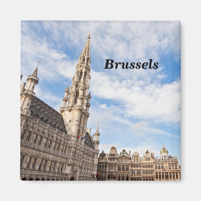 Grand Place in Brussels Magnet (Front)