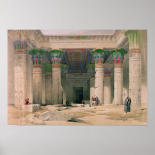 Grand Portico of the Temple of Philae, Nubia Poster