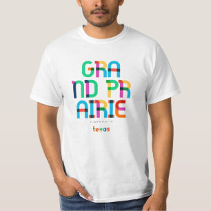 Grand Prairie Texas Mid Century, Pop Art, T-Shirt
